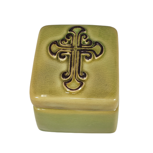 Woman/men Religious Jewelry Crackle Box