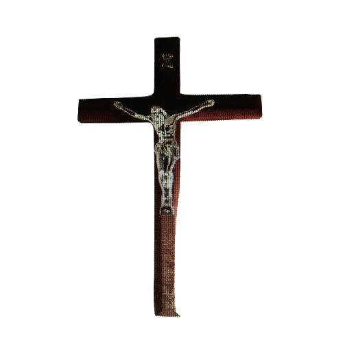 Wall mount Olive wood Jesus on Crucifix Cross.