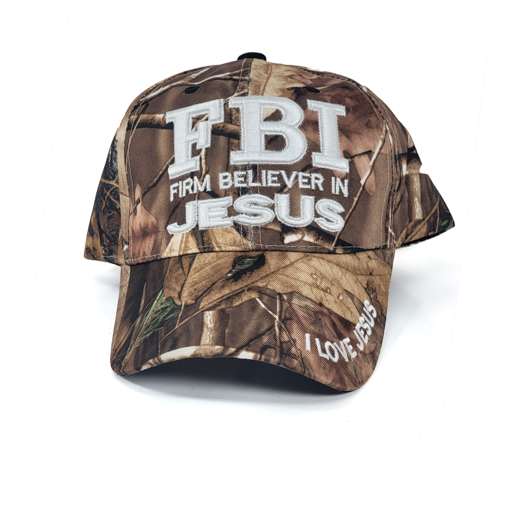 (FBI) Firm Believer In Jesus Religious Baseball Hunting Camouflage Cap