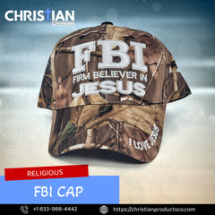 (FBI) Firm Believer In Jesus Religious Baseball Hunting Camouflage Cap