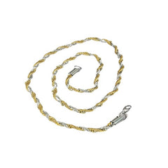 Two tone Gold and Silver Stainless steel chain